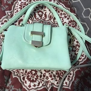 Mint green purse